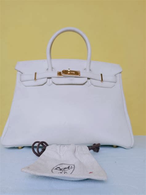 tas hermes birkin putih